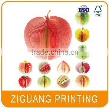 Promotional fruit notepad