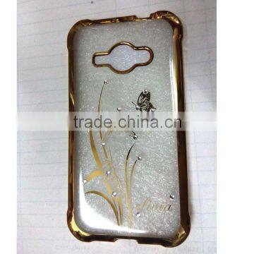 Hin Clear Crystal Rubber Plating TPU Soft Case Cover For Samsung Galaxy J1 MINI photo-6