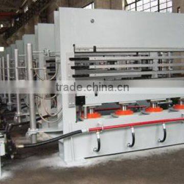 latest 1200 ton veneer laminating hot press machine / hydraulic veneer hot press machine