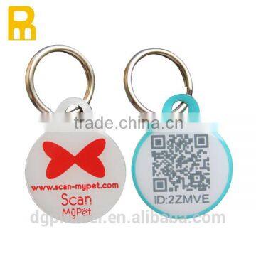 2014 new printing metal dog tag qr for promotional gifts