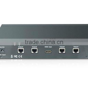 4Ports HDMI Splitter Amplifier by Cat5 x1