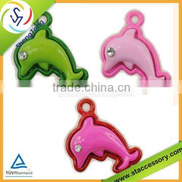 Plastic Rhinestone pendants for children jewelry making or handmade craft