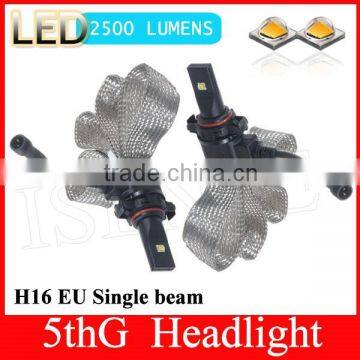 waterproof high power no fan 5th Generation headlight led headlight kit 9005 9006 H1 H3 H7 H8 H9 H10 H11 H16