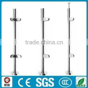 stainless steel glass adjustable steel support post for handrail