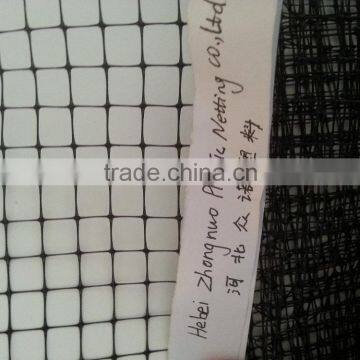Plastic stretched square netting