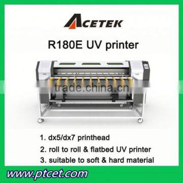 1.8m Acetek R180E UV leather wall paper roll to roll uv printer