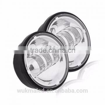 Factory sales 4-1/2" Motorcycle Motorbike LED harley passing Running Driving Fog lamp Waterproof Headlight for Harley