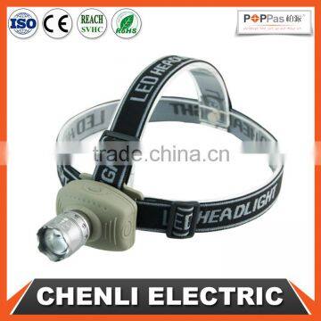Poppas T27 powered by 3AAA batteries classic ZOOM camping headlamp led