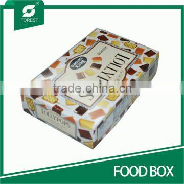 IVORY CARDBOARD PAPER FOOD BOX FOR SNACKS