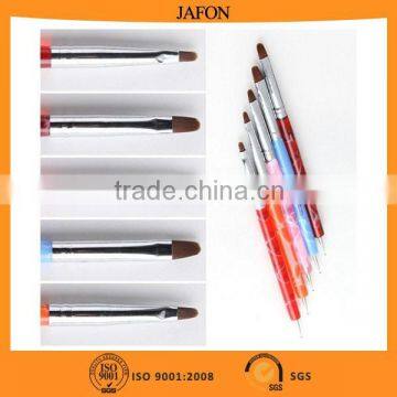 New designed nylon hair acrylic double-end nail brush