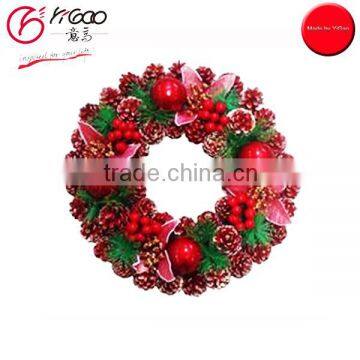 700009 natural wooden decorated christmas wreaths christmas decoration wreath