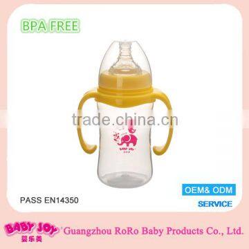 2016 BPA Free wide neck plastic PP baby feeding bottle manufacture