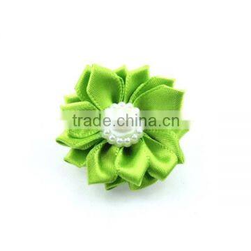 Satin Ribbon Flowers Rhinestone photo-3