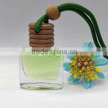 Factory direct sale new style hanging car perfume bottles with wooden cap