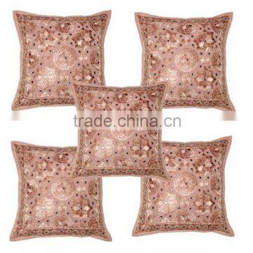 INDIAN HAND EMBRIODERY MIRRORWORK CUSHION COVERS~AT HIGHLY DISCOUNTED PRICES DIRECTLY FROM MANUFACTURER IN INDIA