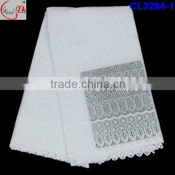 CL3284 new arrival high quality hot sale Voile/Cotton lace ,embroideried desgin lace for making party dress on Wholesale price