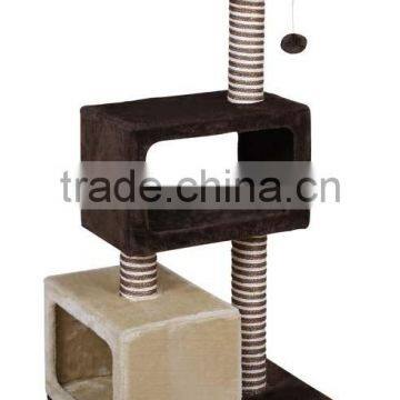 Zhejiang Huzhou Anji Kaifeng small wood and sisal Cat Tree ,cat Scratcher Post ,cat climbing frame,cat climber KF8010
