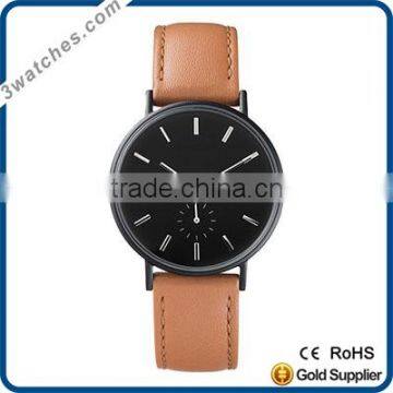 top leather limited edtion watch alloy case watch quartz watch waterproof genuine leather band watch the classic alloy watches