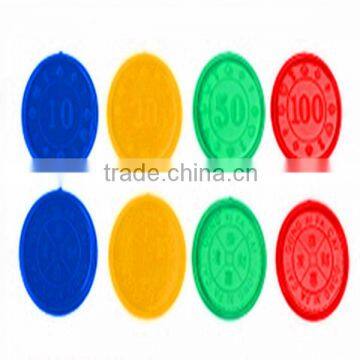 OEM plastic products colorful custom plastic game token