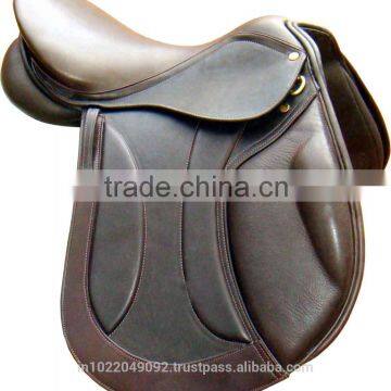 Leather Saddle with flexi plastic Saddle tree