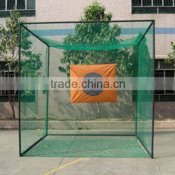 Steel tube golf hitting net with black coating