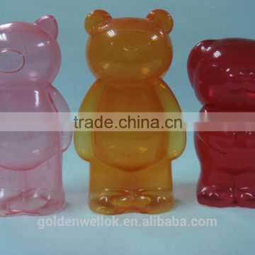 plastic pig coin bank cute bear jar for kids