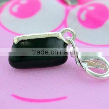 2016 Wholesale Bag Charm Black With Lobster Clasp