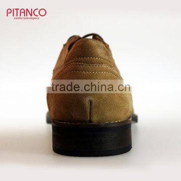 Tan Swede Leather Latest Design Mens Derby Shoes photo-5