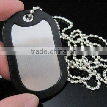 Blank Dog Tag with Muffler / Silicone Dog Tag Necklace / Custom Blank Dog Tag
