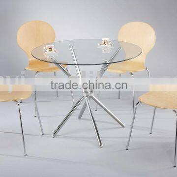 Round Glass Dining Table