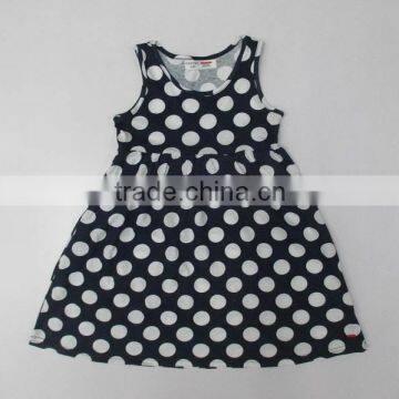 Girl's Dotted Knit Dress Stocks photo-3