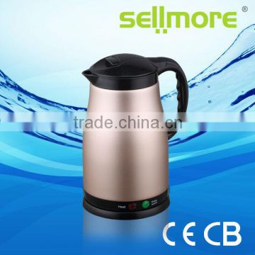 Deluxe stainless steel electric kettle (CE.CB.RoHs)