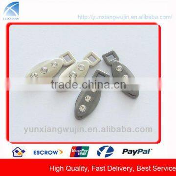 CD7063 Metal Luggage Zipper Pullers with Rhinestone