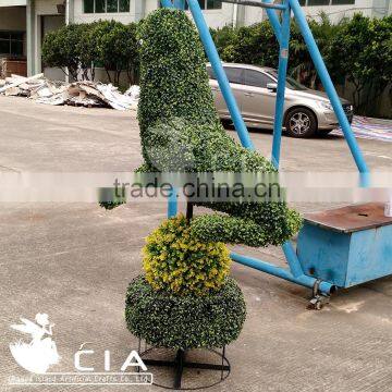 Artificial Boxwood Greenery Sculpture Animal Figurine for Garden Landscaping photo-4