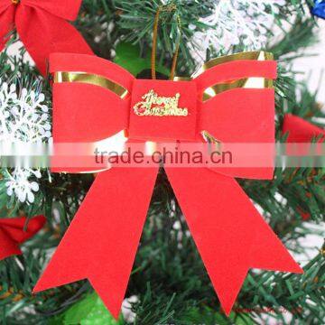 Red bowknot for christmas decoration outdoor