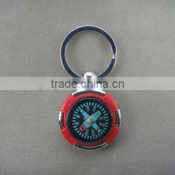 Fashion color compass keychain