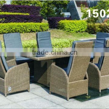 2016 new round rattan adjustable chair outdoor furniture garden leisure dining set