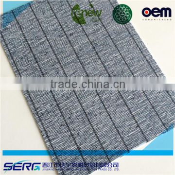 1.25-3.0mm gray striped fabric for insole board