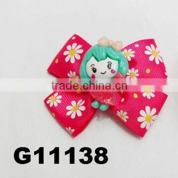 baby girl daisy flower ribbon hair clips baby hair accessories wholesale china