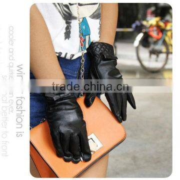 fashion winter cool style women of leather gloves