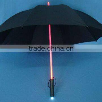 Black LED Lighting Umbrella with Torch