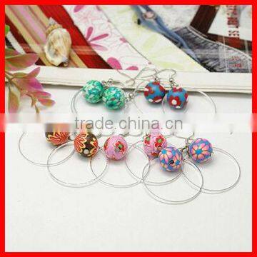 Fashion Handmade Polymer Clay Jewelry Earrings(EJEW-JE00435)