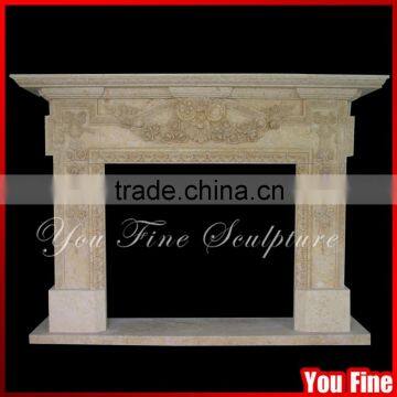 Travertine Fireplace Surround, Fireplace Travertine Mantel, Fireplace Stone