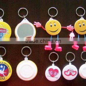 *ceremony and festival promotion gifts round shape mirror with key chain