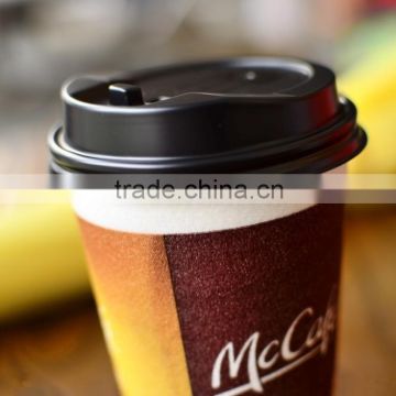 PE coated hot beverage paper cup for coffee shop chains