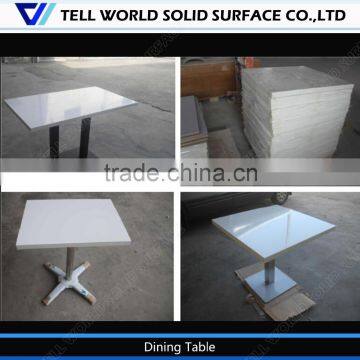 custom design solid surface composite marble top dining table,act now!!