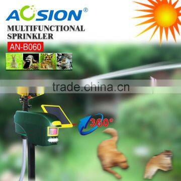 Aosion garden use solar motion activated sprinkler animal repeller