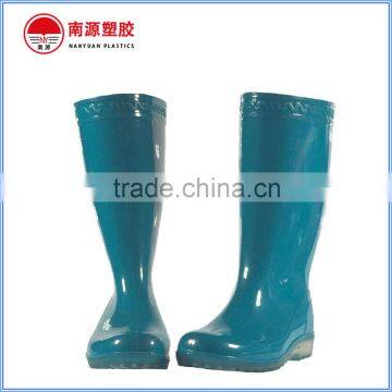 Solid Color PVC Transparent Rain Boots for Women
