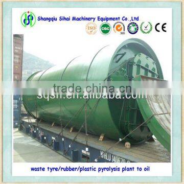 New arrival scrap tire small pyrolysis machine from shangqiu sihai machinery