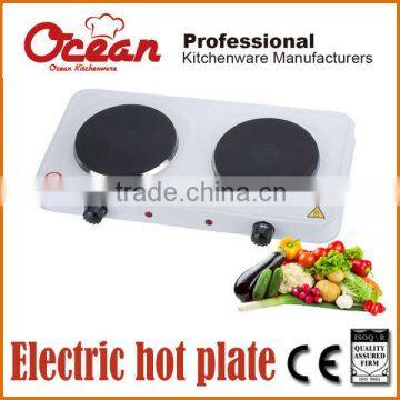 ELECTRIC HOT PLATE DOUBLE BURNER 2000W